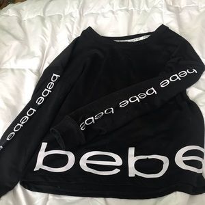 bebe sleepwear long sleeve shirt
